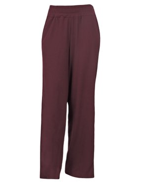 Calça Feminino Adulto Pantalona Em Malha Three Hands Vinho