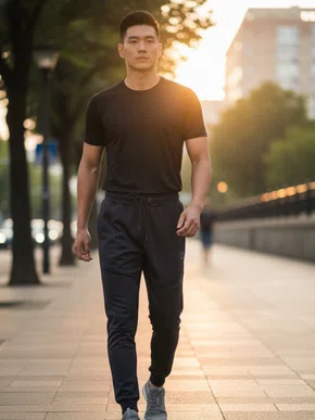 Calça Interlock Jogger Masculina Adulto 55461 Mormaii Preto