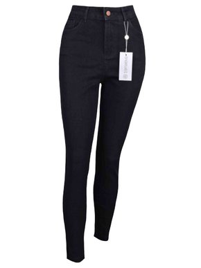 Calça Jeans Feminina Adulto Com Lycra Tramaleve Preto