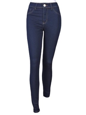 Calça Jeans Feminina Adulto Skinny Cintura Alta 70011 Absolute Jeans Escuro