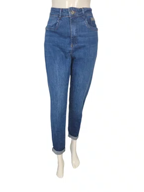 Calça Jeans Mom Feminina Adulto 75360 Mormaii Jeans Médio