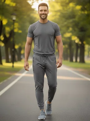 Calça Masculino Adulto Spandex A801 Stile Cinza