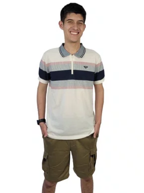 Camisa Polo Masculina Adulto 29.97.0016 Gangster Creme