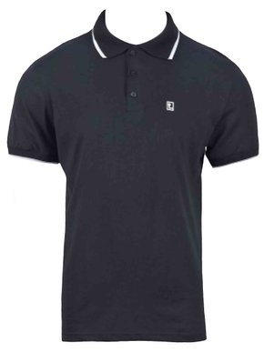 Camisa Polo Masculina Adulto Manga Curta Tribex Preto