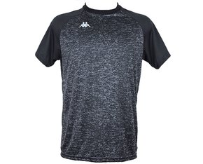 Camiseta Masculina Adulto Manga Curta Matteo KP2118003 Kappa Preto e Chumbo