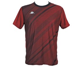 Camiseta Masculina Adulto Manga Curta Piacere Listras KP2118013 Kappa Vermelho