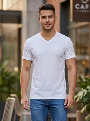 Camiseta Básica Slim Masculina Adulto 6000003 Ogochi Branco