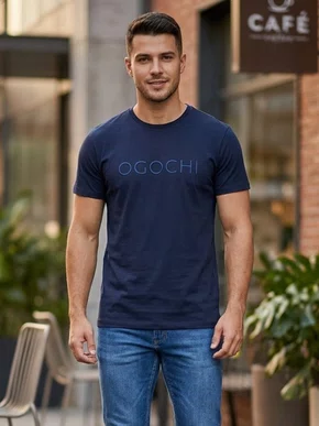 Camiseta Concept Slim Masculina Adulto 6523004 Ogochi Marinho