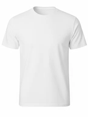 Camiseta De Algodão Unissex 01.100 Har Têxtil Branco