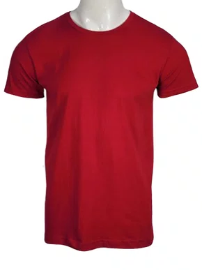 Camiseta De Algodão Unissex  HT102 Har Têxtil Bordo