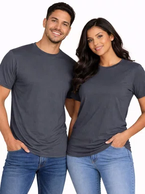 Camiseta De Algodão Unissex HT102 Har Têxtil Chumbo
