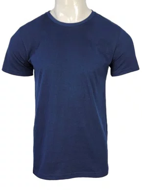 Camiseta De Algodão Unissex HT102 Har Têxtil Marinho