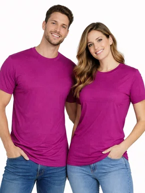 Camiseta De Algodão Unissex HT102 Har Têxtil Violeta
