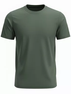 Camiseta De Algodão Unissex Tamanho Especial 1101 Har Têxtil Verde Musgo