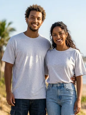 Camiseta De Algodão Unissex Tamanho Especial HT103 Har Têxtil  Bananinha