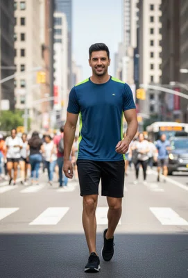 Camiseta Esportiva Dry Fit 11.82.0650 Ninety Eight  Marinho e Verde