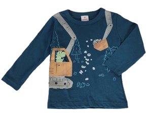 Camiseta Infantil Masculina 1-3 Dino Hello 55921 Brandili Verde