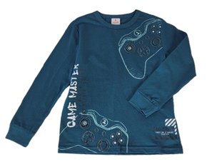 Camiseta Infantil Masculina 4-10 Game Master  55940 Brandili Verde