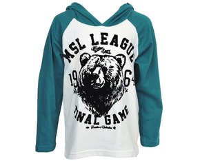 Camiseta Juvenil Feminino Manga Longa Detalhe 10302188 Marisol Creme e Petróleo