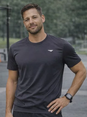 Camiseta Lisa Masculina Com Logo 310603 Penalty Chumbo