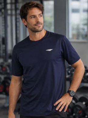 Camiseta Lisa Masculina Com Logo 310603 Penalty Marinho