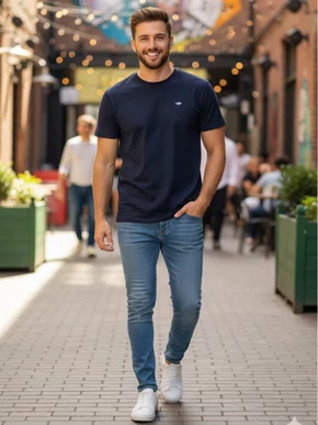 Camiseta Manga Curta Masculina 100% Algodão 051000  Mormaii  Preto