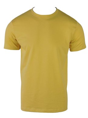 Camiseta Básica Manga Curta Masculina Adulto CBEM-100 Blue Bay/Concept Amarelo