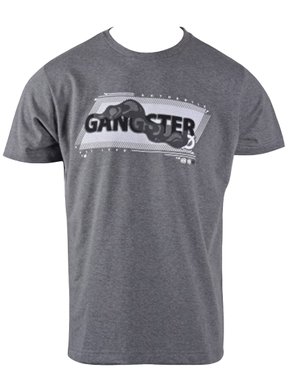 Camiseta Manga Curta Masculina Adulto Com Estampa Logomarca 10.16.3745 Gangster Grafite