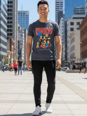 Camiseta Manga Curta Masculina Adulto Estampa Simpsons 124211048 Over Grafite