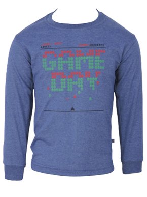 Camiseta Manga Longa Com Estampa Masculino Infantil Fabril Brusque Marinho Mescla