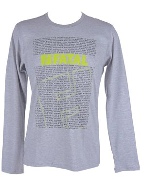 Camiseta Manga Longa Masculina Adulta I Be More 24404 Fatal Mescla