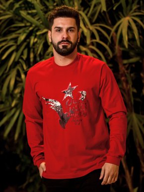 Camiseta Manga Longa Masculina Adulto Estampa Skate Supply 430001 Vanton