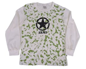 Camiseta Manga Longa Masculino Infantil Com Estampa Fabril Brusque Creme