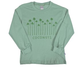 Camiseta Manga Longa Masculino Infantil Com Estampa Fabril Brusque Verde