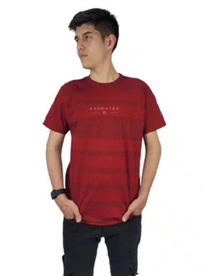 Camiseta Masculina Adulto 10.16.4579 Gangster Bordo