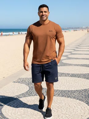 Camiseta Masculina Adulto Insigna 50343 Vanton Ferrugem