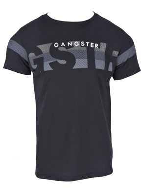 Camiseta Masculina Adulto Manga Curta Bordado 11.24.2078 Gangster Preto