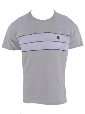 Camiseta Masculina Adulto Manga Curta Detalhe Frontal 11.19.5021 Gangster Cinza