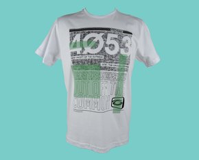 Camiseta Masculina Adulto Manga Curta Estampa 4053 10.16.0581 Gangster Branco