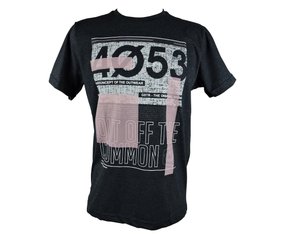 Camiseta Masculina Adulto Manga Curta Estampa 4053 10.16.0581 Gangster Grafite