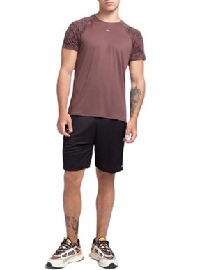 Camiseta Masculina Adulto Manga Curta Estampada Com Proteção U50 1000111322 Enfim Marrom