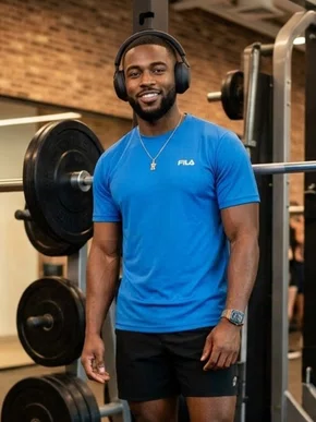 Camiseta Masculina Adulto Manga Curta Lisa DM170 Fila Azul Celeste