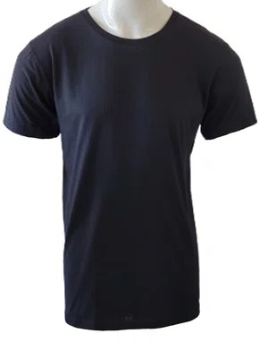 Camiseta De Algodão Unissex Tamanho Especial 1104 Har Têxtil Preto