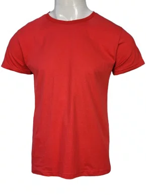 Camiseta De Algodão Tamanho Especial  HT103 Har Têxtil Vermelho