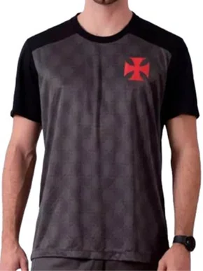 Camiseta Masculina Adulto Vasco Matriz 2006890J3 Braziline Chumbo