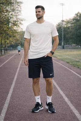 Camiseta Masculina Dry Fit DV9315 Nike Off White