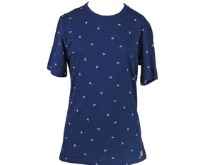 Camiseta Masculina Infantil 4-8 Manga Curta Estampa Âncora 5CRC Hering Marinho