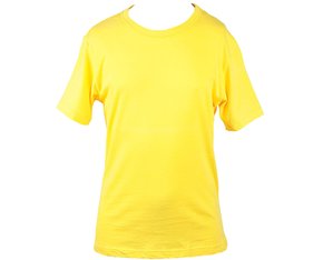 Camiseta Masculina Juvenil 10-16 Manga Curta Lisa 5CMU Hering Kids Amarelo Sol
