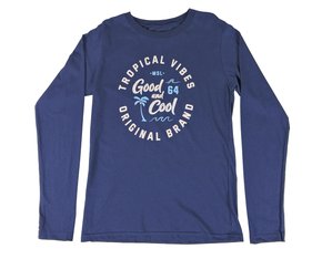 Camiseta Masculina Juvenil  Manga Longa 10-16 Estampa Good 11208918 Marisol Marinho