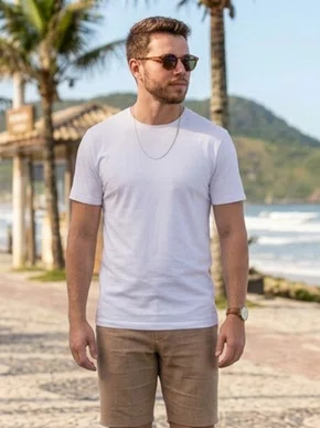 Camiseta Masculina Super Cotton Innova Branco